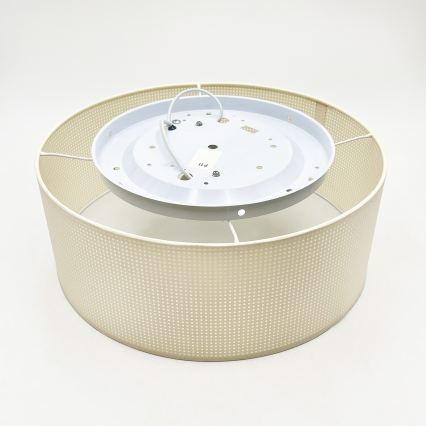 Plafondlamp SIRJA PLISADO 2xE27/15W/230V Ø 35 cm crème