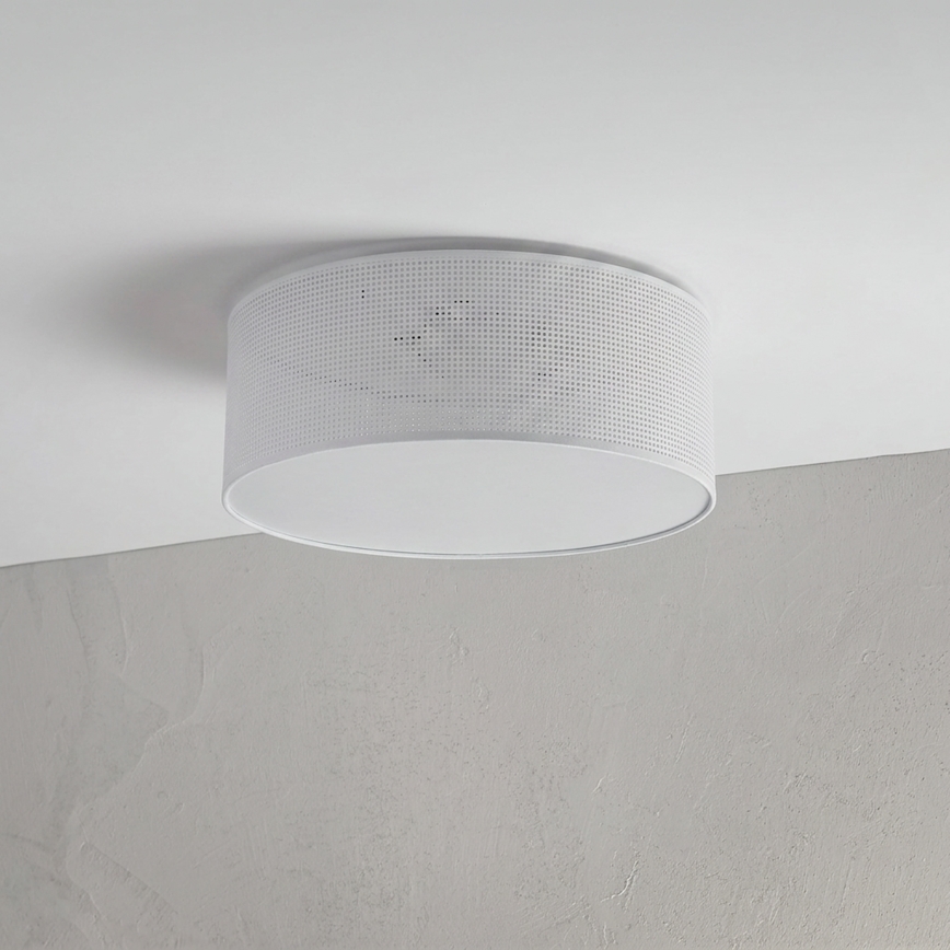Plafondlamp SIRJA PLISADO 2xE27/15W/230V Ø 35 cm wit