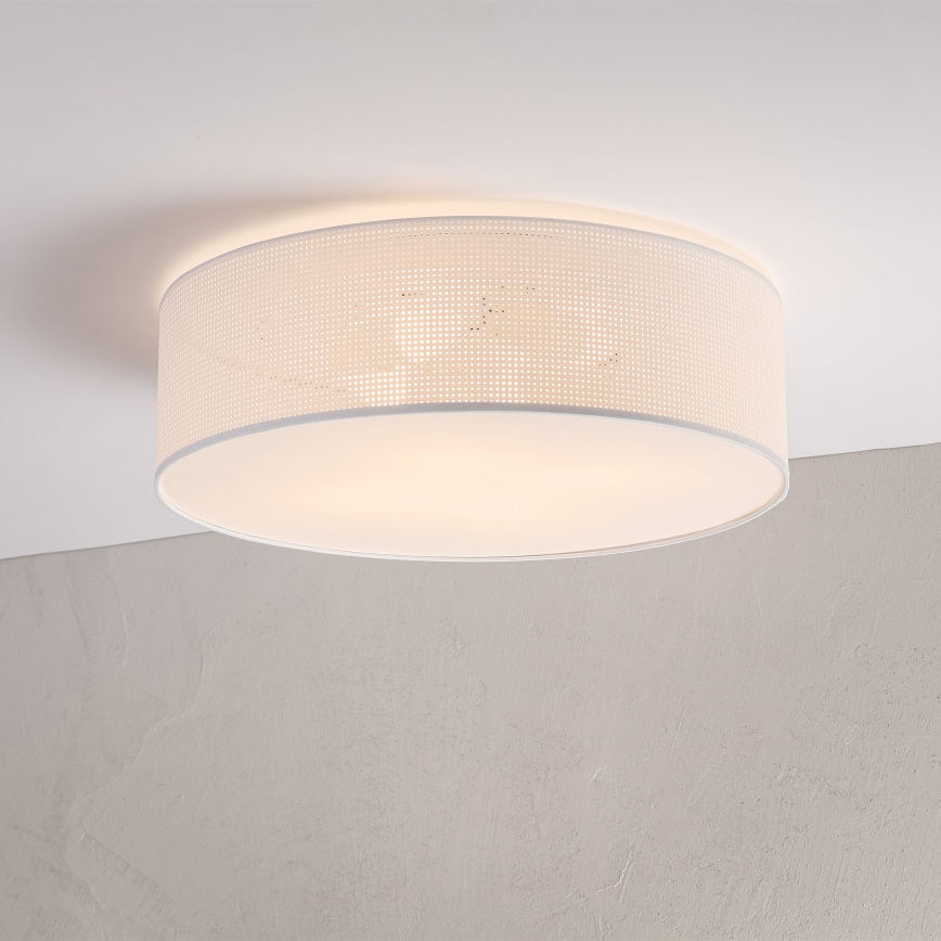Plafondlamp SIRJA PLISADO 4xE27/15W/230V Ø 45 cm wit