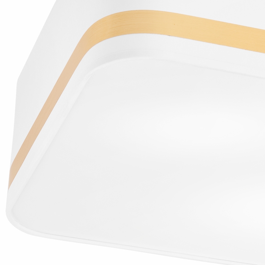 Plafondlamp SIRJA SQUARE 2xE27/60W/230V 35x35 cm wit