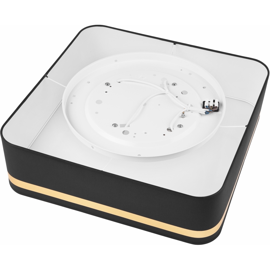 Plafondlamp SIRJA SQUARE 4xE27/60W/230V 45x45 cm zwart