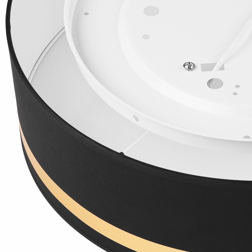 Plafondlamp SIRJA STRIPE 4xE27/15W/230V diameter 45 cm zwart