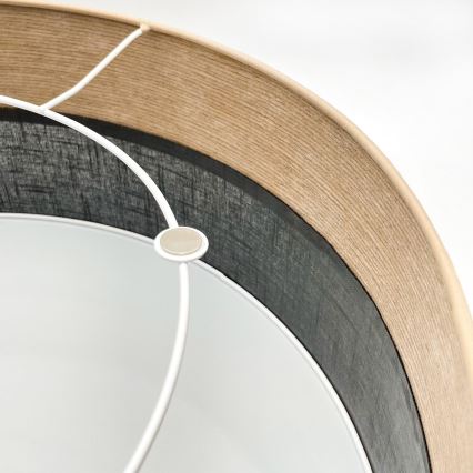 Plafondlamp SIRJA WOOD 1xE27/15W/230V diameter 35 cm zwart/eiken