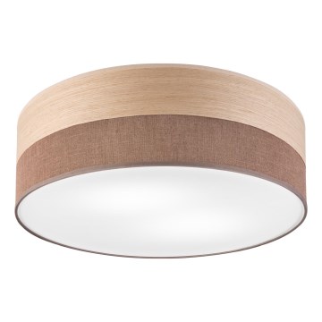 Plafondlamp SIRJA WOOD 2xE27/15W/230V diameter 45 cm bruin/eiken