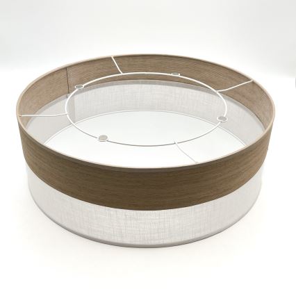 Plafondlamp SIRJA WOOD 2xE27/15W/230V diameter 45 cm wit/eiken