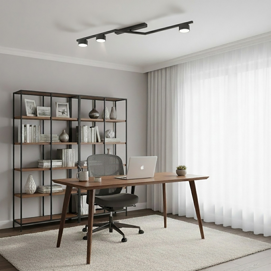 Plafondlamp SKAN 3xGX53/12W/230V zwart