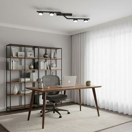 Plafondlamp SKAN 4xGX53/12W/230V zwart