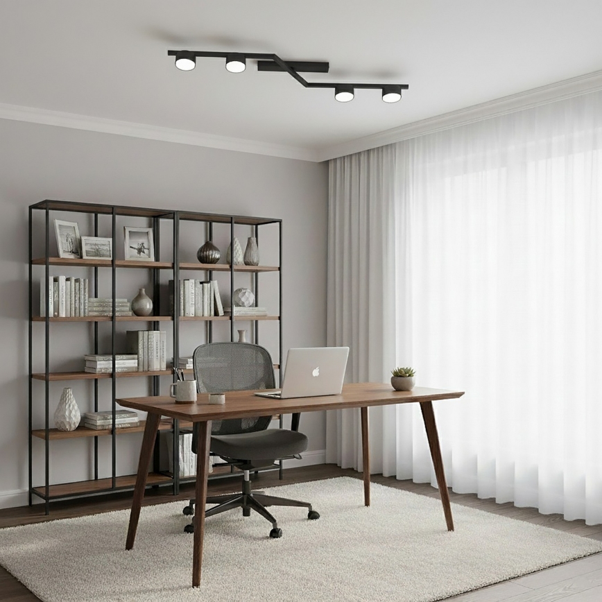 Plafondlamp SKAN 4xGX53/12W/230V zwart