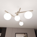Plafondlamp SMART 4xE14/10W/230V beige/wit