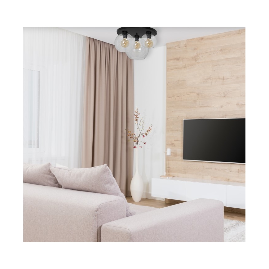 Plafondlamp SOFIA 3xE27/60W/230V doorzichtig