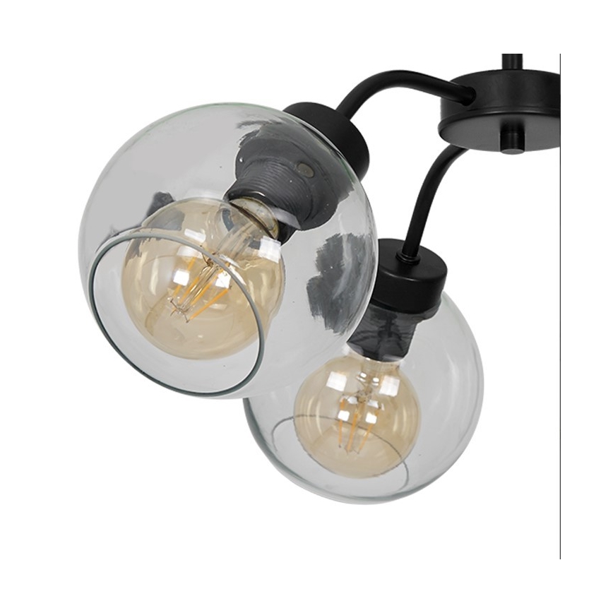 Plafondlamp SOFIA 3xE27/60W/230V doorzichtig
