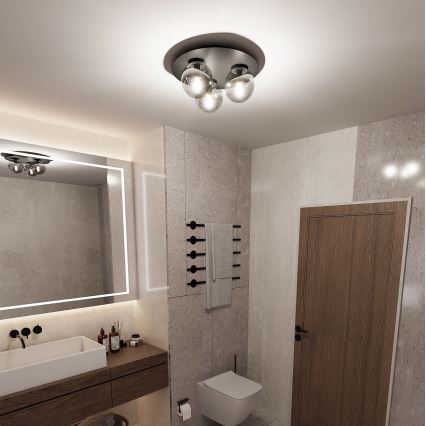 Plafondlamp SOLAR 3xE14/10W/230V zwart/grijs