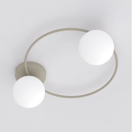 Plafondlamp SOPRA 2xE14/10W/230V beige/wit