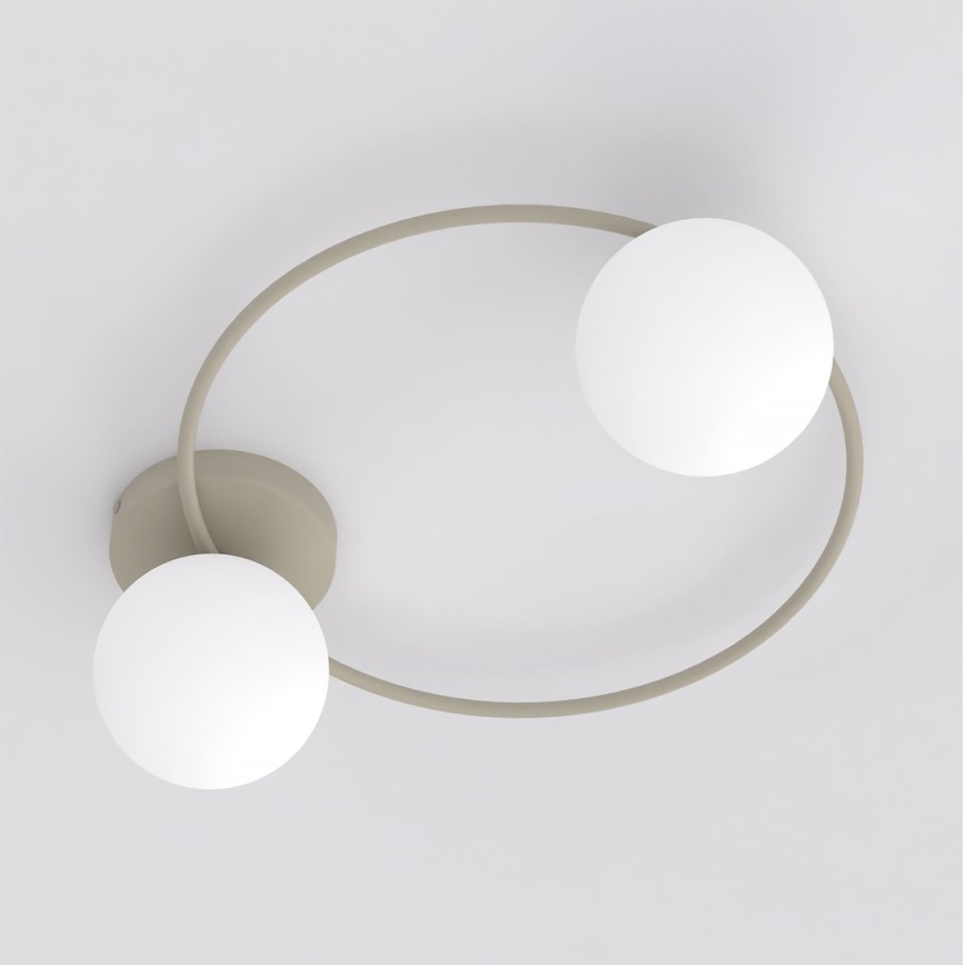 Plafondlamp SOPRA 2xE14/10W/230V beige/wit