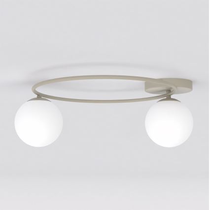 Plafondlamp SOPRA 2xE14/10W/230V beige/wit