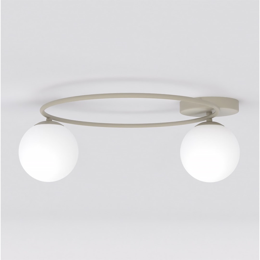 Plafondlamp SOPRA 2xE14/10W/230V beige/wit