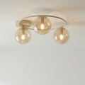 Plafondlamp SOPRA 3xE14/10W/230V beige/rookbeige