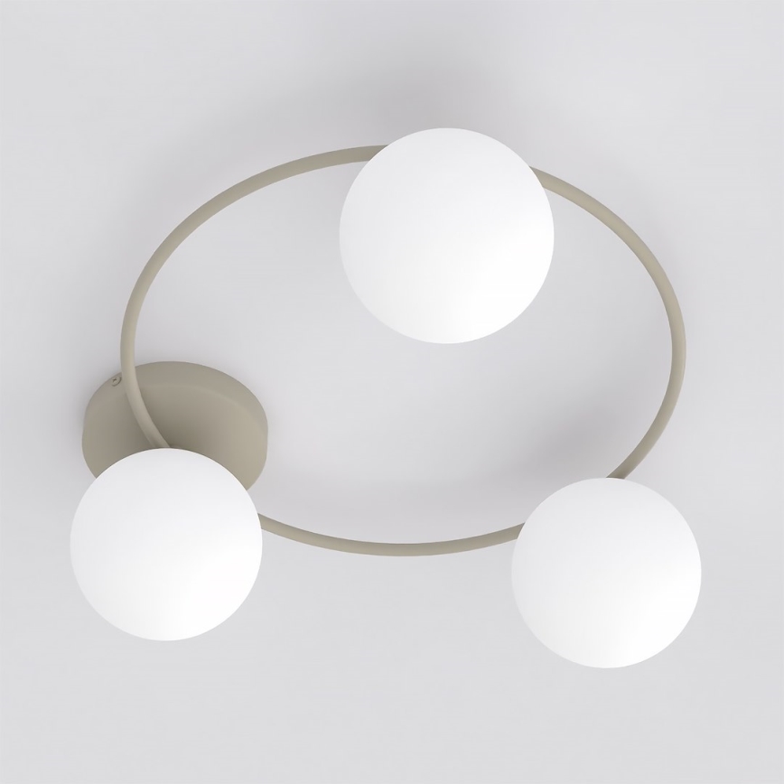 Plafondlamp SOPRA 3xE14/10W/230V beige/wit