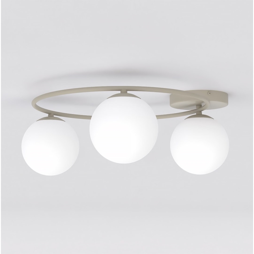 Plafondlamp SOPRA 3xE14/10W/230V beige/wit