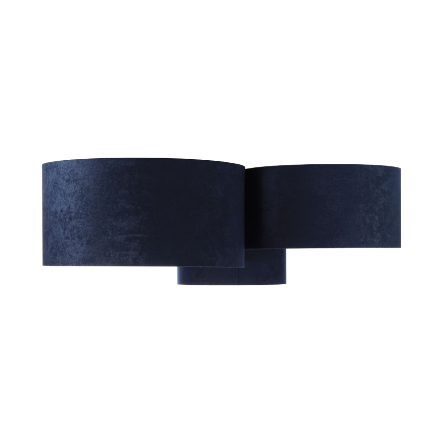 Plafondlamp SPACE 3xE27/60W/230V blauw/goud