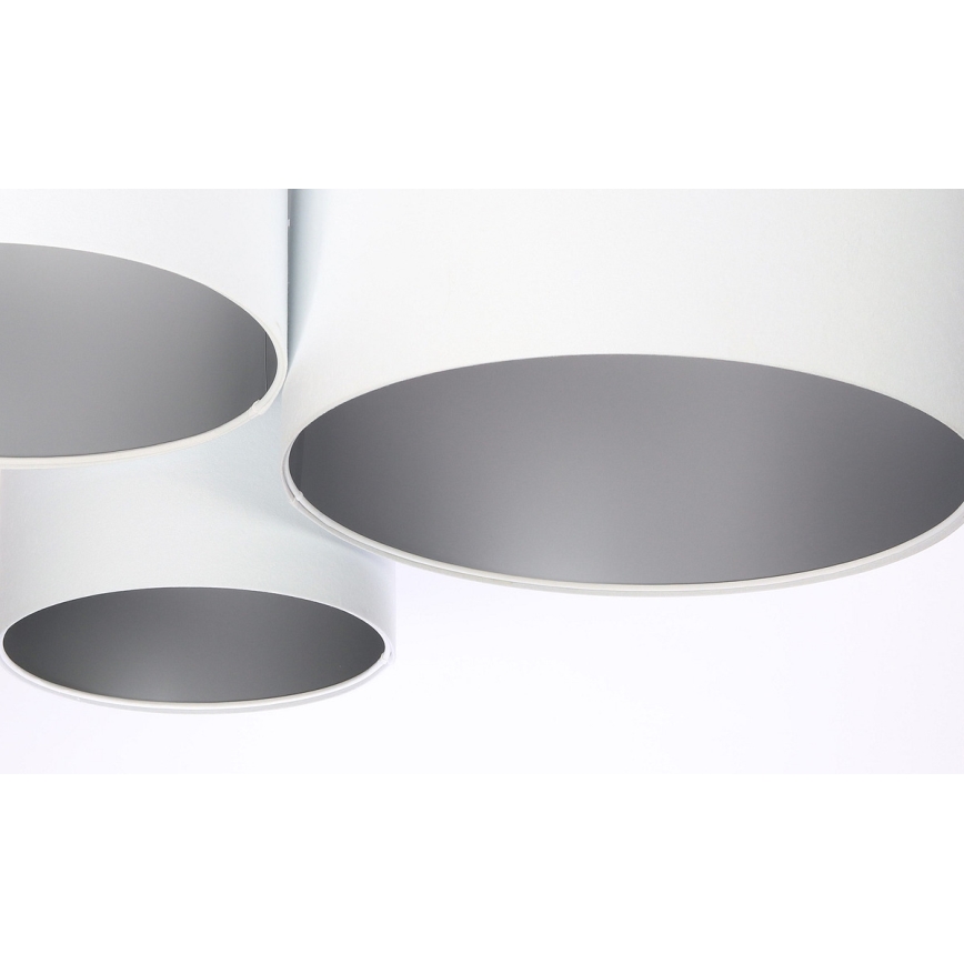 Plafondlamp SPACE 3xE27/60W/230V wit/zilver