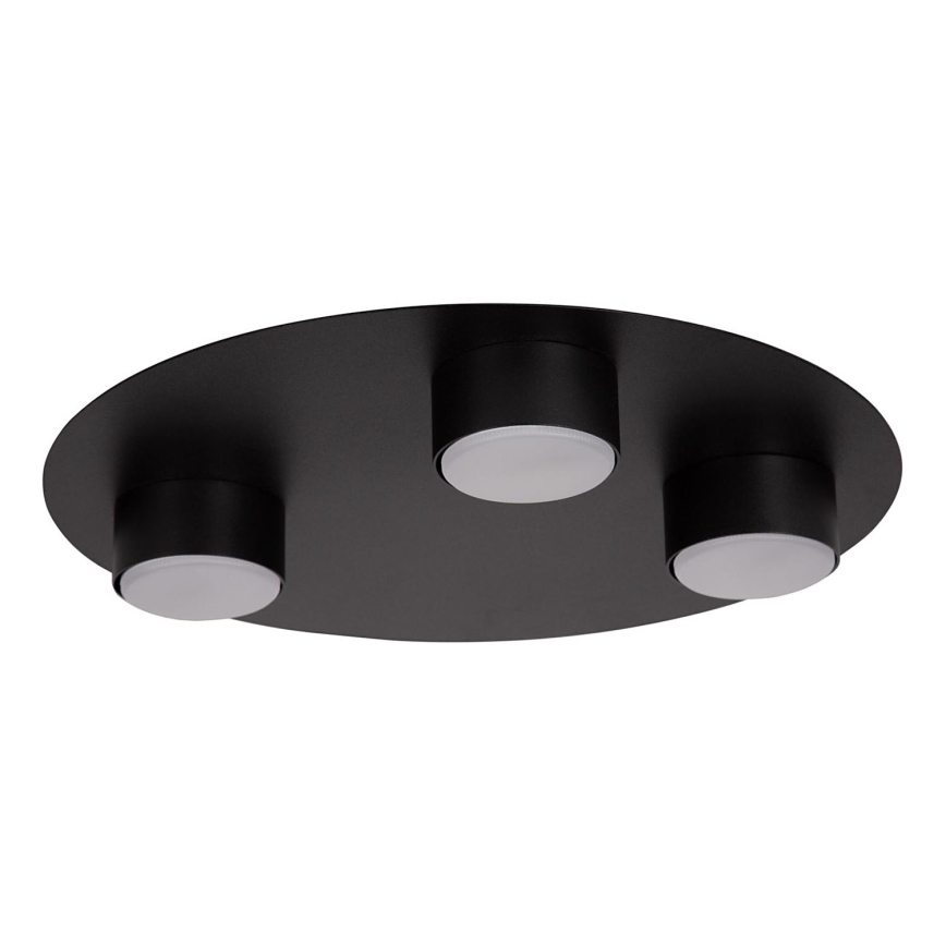 Plafondlamp STAR 3xGX53/12W/230V zwart