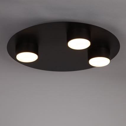 Plafondlamp STAR 3xGX53/12W/230V zwart