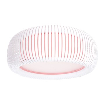 Plafondlamp STRIPES – 2x E27, 40W, 230V, Ø 55 cm, wit/roze