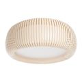 Plafondlamp STRIPES 2xE27/40W/230V Ø 55 cm crème/wit