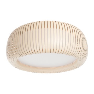 Plafondlamp STRIPES 2xE27/40W/230V Ø 55 cm crème/wit
