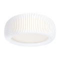 Plafondlamp STRIPES 2xE27/40W/230V Ø 55 cm wit/crème