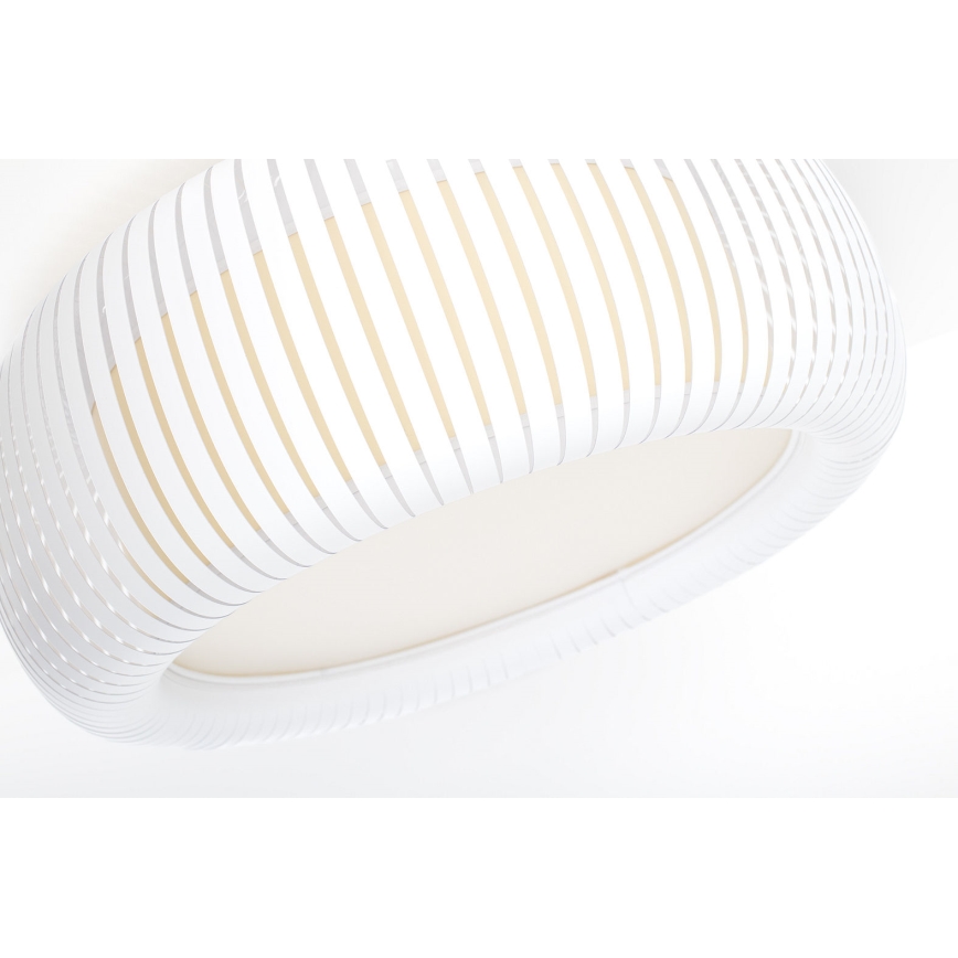 Plafondlamp STRIPES 2xE27/40W/230V Ø 55 cm wit/crème