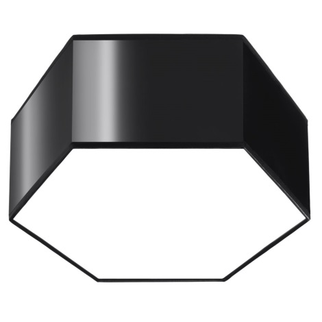 Plafondlamp SUNDE 2xE27/60W/230V 13,5 cm zwart