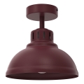 Plafondlamp SVEN 1xE27/15W/230V Ø 21 cm bordeaux