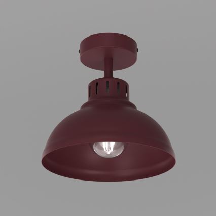 Plafondlamp SVEN 1xE27/15W/230V Ø 21 cm bordeaux