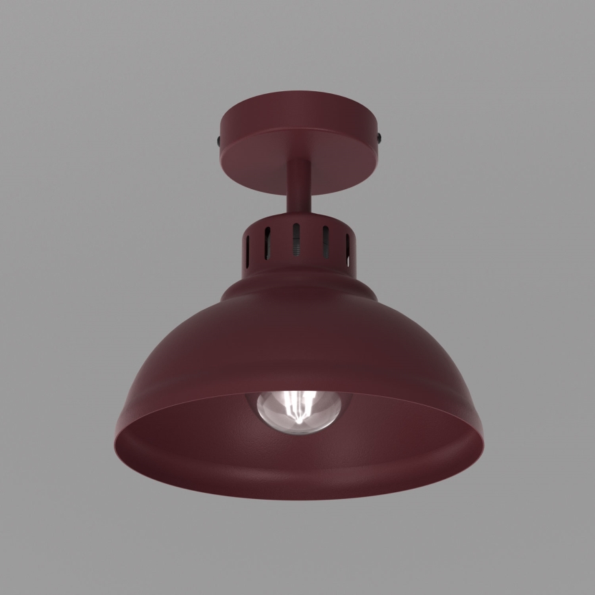 Plafondlamp SVEN 1xE27/15W/230V Ø 21 cm bordeaux