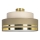 Plafondlamp TAMI 1xE27/60W/230V beige/bruin/goud