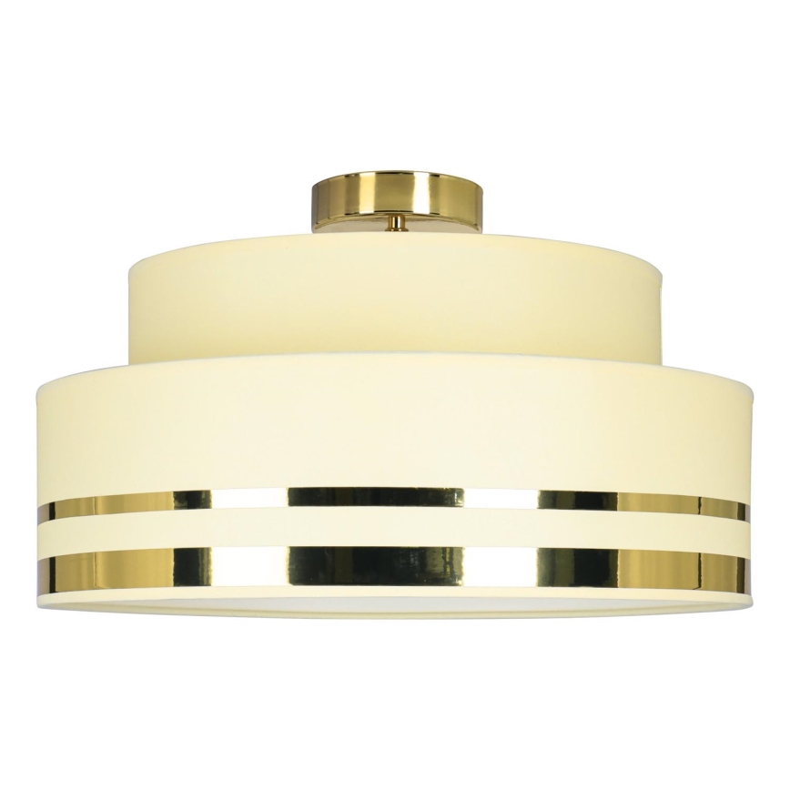 Plafondlamp TAMI 1xE27/60W/230V beige/goud