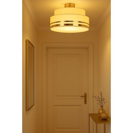 Plafondlamp TAMI 1xE27/60W/230V beige/goud