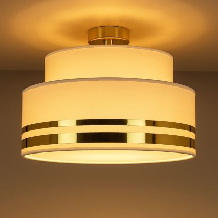 Plafondlamp TAMI 1xE27/60W/230V beige/goud