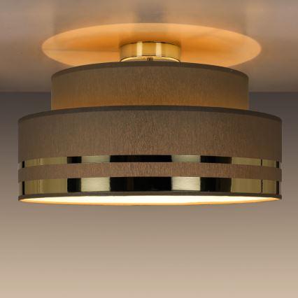 Plafondlamp TAMI 1xE27/60W/230V bruin/goud