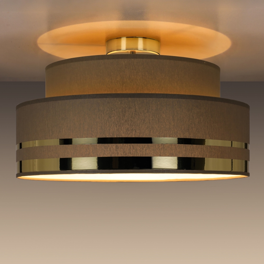 Plafondlamp TAMI 1xE27/60W/230V bruin/goud