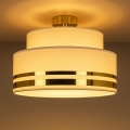 Plafondlamp TAMI 1xE27/60W/230V diameter 40 cm beige/goud
