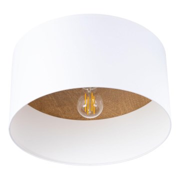 Plafondlamp TELESTO 1xE27/15W/230V diameter 35 cm wit/beige