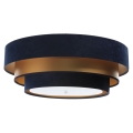 Plafondlamp TRINITI 2xE27/60W/230V blauw/goud