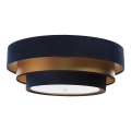 Plafondlamp TRINITI 2xE27/60W/230V blauw/goud