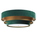 Plafondlamp TRINITI 2xE27/60W/230V groen/goud
