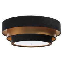 Plafondlamp TRINITI 2xE27/60W/230V zwart/goud