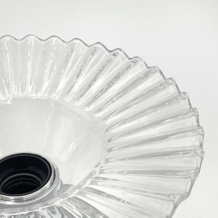 Plafondlamp TRISH 1xE27/15W/230V glanzend chroom/helder