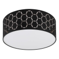 Plafondlamp ULLE 1xE27/15W/230V Ø 35 cm zwart